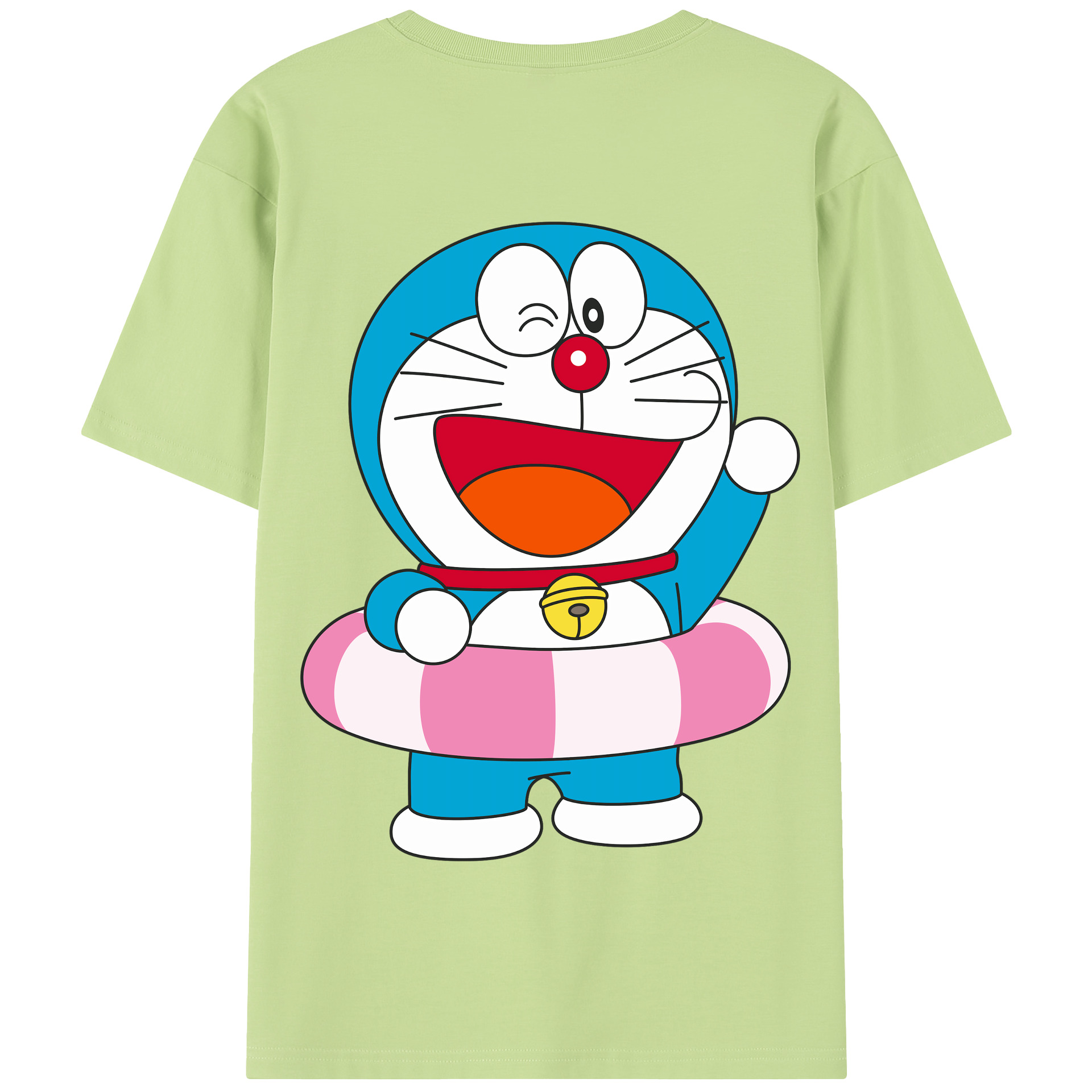 （画像用） ドラえもん Doraemon 綿100％半袖Tシャツ（背面プリント）